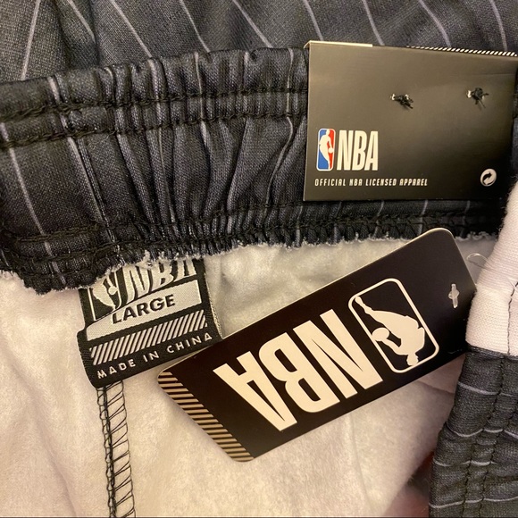 COPY - NBA Official Black Jogger Sweatpants with White Pinstripes Comfort Fit N… - Picture 8 of 9